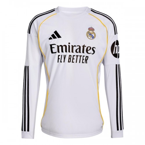 Maillot de Foot Real Madrid Domicile 2025-26 Manche Longue Maillot de Foot Real Madrid Domicile 2025-26 Manche Longue